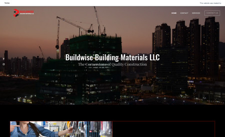 Buildwisebm: Tmunique developed a portfolio website for Buildwise Building Materials LLC, a UAE-based company. This dynamic platform showcases their premium offerings, optimizing user experience and highlighting their expertise in the building materials market with sleek design and seamless functionality.
