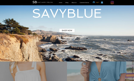 SAVYBLUE: That beach and ocean feeling - A full e-Commerce women's clothing line. Make purchases and browse current inventory. 