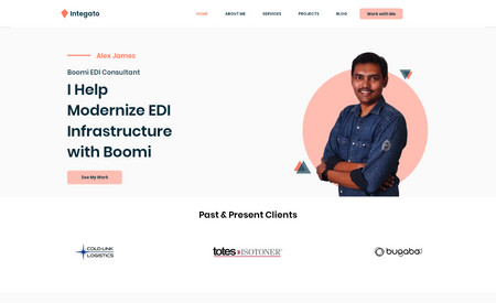 Integato - Boomi Expert: Website for a Service Provider