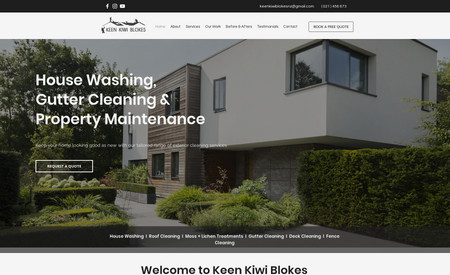 Keen Kiwi Blokes: Full website design and SEO integration 