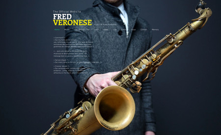 fredveronese: Site internet d'un musicien saxophoniste.
