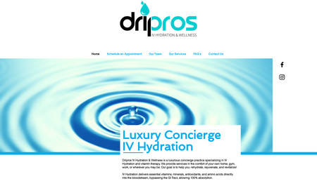 Dripros: Wellness Website