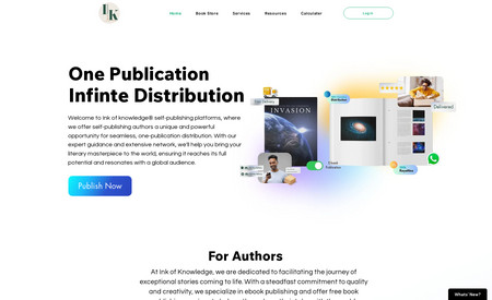 IOK PUBLISH: W developed a velo powered book publishing platform where author from all around the world can signup, create other books, submit the script, design thumbnails and publish on 100's of platform around the world and can earn royalty on there book sale.