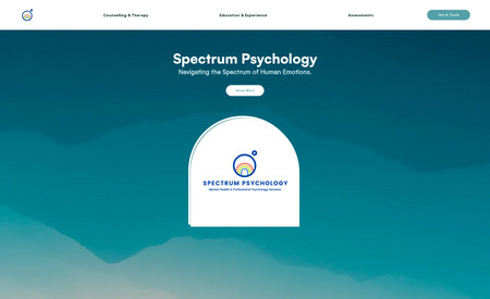 Spectrum Psychology: Redesigned The Entire Website On EditorX 