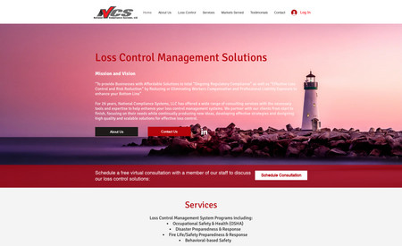 NCS Corporate: Our team developed a new website for loss control specialist company NCS Corporate. We love the gentle hints of safety including the red hues and main lighthouse pictures.