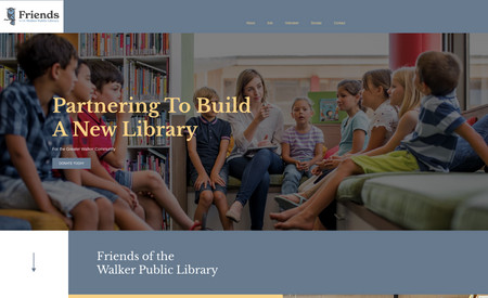 Friends of Walker Library: We designed the entire brand: logo and website.