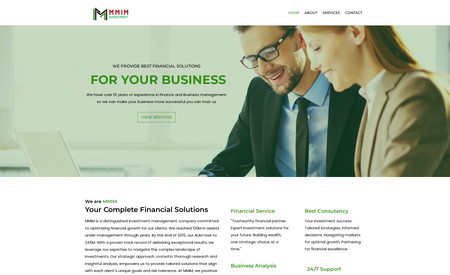 My Site: MMIM is a investment company. This client was very satisfied about my job. I have created there website with full contents. Website development involves planning, design, coding, and testing to create functional, user-friendly sites, crucial for digital presence and success. I have done this project with positive review and client satisfactions.
