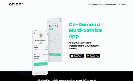 QFIXX: On-Demand Multi-Service App. Find your top-rated tradespeople & businesses nearby