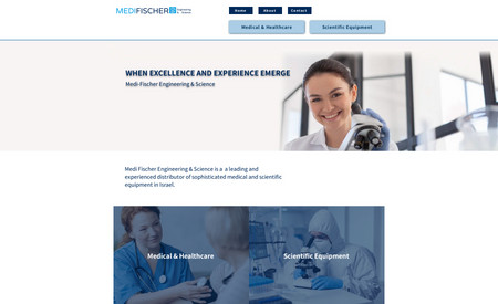 Medi-Fischer: This is the website I designed for Medifischer, a leading distributor of sophisticated medical and scientific equipment in Israel.