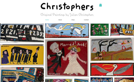 Julian Christophers: Buy Julians unique Art from this website we designed and built.