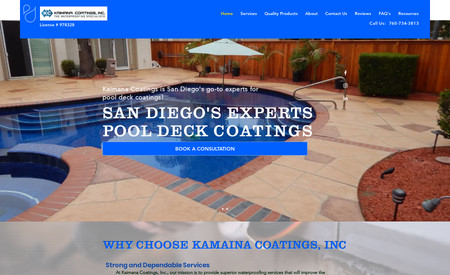 Kaimana Coatings: Complete website design and implementation project for Kaimana Coatings