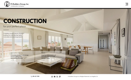 FS Builders Group: We redesigned the website of Construction company in Los Angeles CA