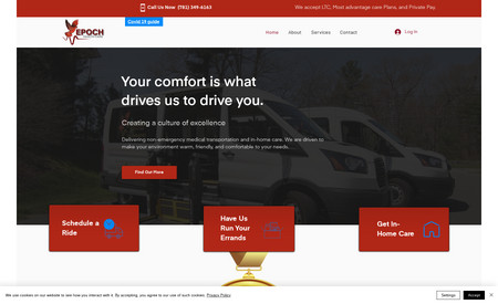 Epoch Transportation: We can create a wonderful website for you if you are in the trades business.