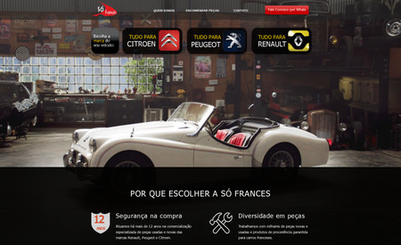 Só Frances Online: Site desenvolvido para a revenda de autopeças Só Frances Online.