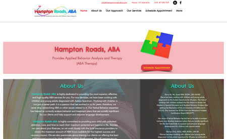 Hampton Roads ABA - Healthcare Services: Hampton Roads ABA is highly dedicated to providing the most superior, effective, and high-quality applied behavioral analysis and therapy services for you. For two decades, we have been working with children and young adults diagnosed with Autism Spectrum.