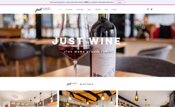 www.justwine.cz Web presentation of wine shop & bar in the Czech R...