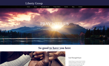Liberty Group: Custom creative website per clients wishes.