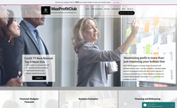 Max Profit Club Site for consulting company with modern fresher lo...