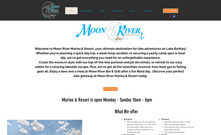 Moon River Marina: Created website , wrote copy and search-optimized (SEO) for a new marina owner. Business continues to improve in search results, and website is the marina's primary means of booking rentals and attracting dockside service by boaters on the lake. 