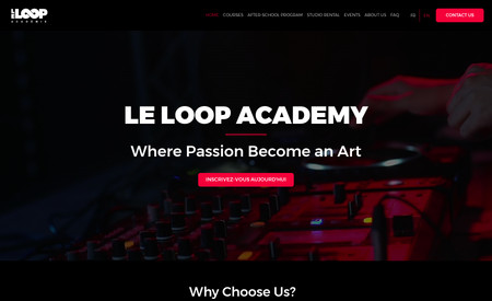 LE LOOP: Created this website from scratch