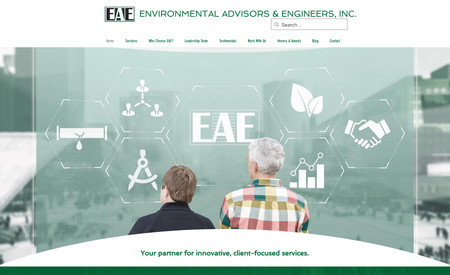 EAEi: Environmental Advisors & Engineers, Inc. had a website that was full of great information, but the look was outdated. We collaborated with EAE to create a fresh new look to better reflect their brand. 