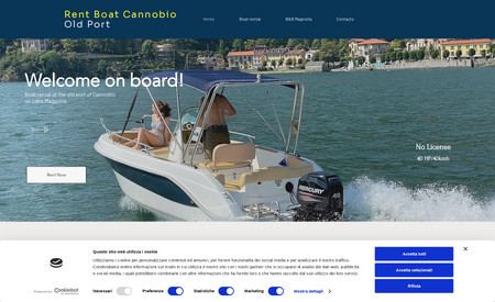 RentBoat Cannobio: Costruzione del sito 