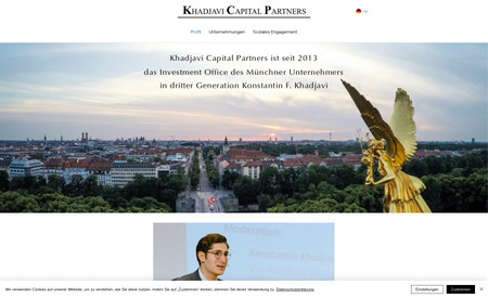 Khadjavi Capital: Neues Design für Khadjavi Capital Partners, Investment Office aus München.