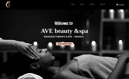 AVE beauty and spa: Unwind and rejuvenate at AVE Beauty and Spa, a luxurious oasis nestled in the heart of your city. We designed and developed a website that captures the essence of AVE's refined elegance and tranquil vibe, inviting visitors to indulge in a sensory escape.

A Visual Journey:
The AVE logo itself evokes a sense of tranquility and balance, with its graceful curves and calming color palette. The website mirrors this aesthetic, featuring high-resolution photos of the spa's luxurious treatment rooms, soothing pools, and inviting lounge areas. Each image paints a picture of relaxation, enticing visitors to step into AVE's world of pampering.

About Us:
Discover AVE's story through a dedicated "About Us" section. Learn about the spa's philosophy, its commitment to wellness, and the passionate team of experts who bring every treatment to life. Testimonials from satisfied clients add a touch of social proof, reinforcing the spa's dedication to exceeding expectations.

Explore the Journey:
Delve into a menu of curated spa experiences designed to cater to every need and desire. From rejuvenating massages and detoxifying facials to invigorating body scrubs and therapeutic aromatherapy, each treatment description is carefully crafted to entice and inform. Highlighting unique specialties and signature packages helps AVE stand out from the competition.

Book Your Escape:
Booking an appointment at AVE is just a few clicks away with our seamless online booking system. Choose your desired treatment, select a preferred date and time, and let the spa's magic take care of the rest. Secure payment options and clear confirmation emails ensure a smooth and hassle-free experience.

Connect and Stay Informed:
For any inquiries or additional information, AVE offers a user-friendly contact form. Visitors can also subscribe to the spa's newsletter to stay updated on the latest promotions, special offers, and wellness tips.

Building a Sanctuary:

We carefully crafted the AVE Beauty and Spa website with user experience in mind. Responsive design ensures flawless viewing on any device, while SEO optimization guarantees that those seeking a moment of respite can easily find their way to AVE's digital doorstep.