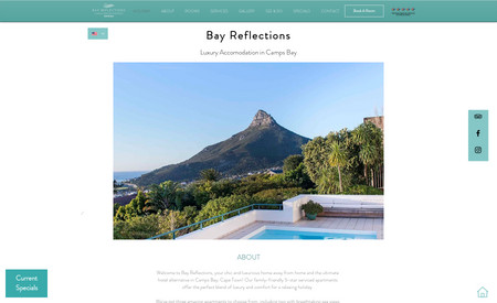 Bay Reflections: Travel booking website.
