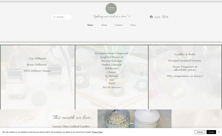 LG Home Fragrance: Full e-commerce site build for home fragrance company