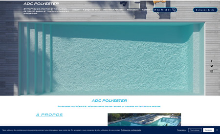 ADC POLYESTER: Refonte site + SEO