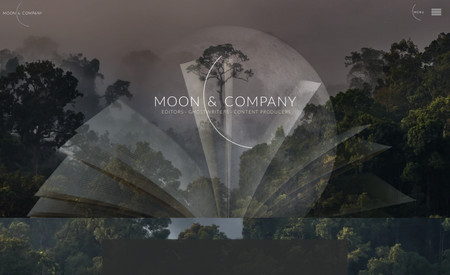 Moon and Company: Website Redesign, Art Direction, Branding, UX, Graphic Design, Logo Design, Image & Video Curation 