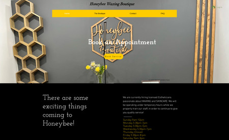 HoneyBeeWaxing: Waxing boutique, completed entire project.