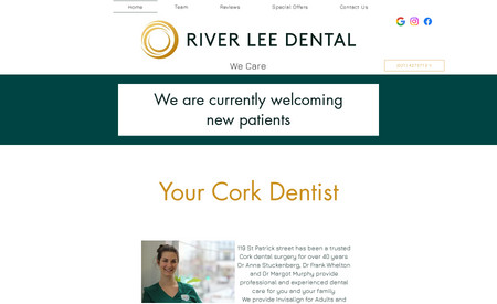 River Lee Dental: The website "www.riverleedental.ie/social" appears to be a section of the Riverlee Dental website that focuses on the social aspects of dental practice.

Upon visiting this section, visitors are greeted with a vibrant and engaging platform dedicated to showcasing the practice's involvement in the community and fostering connections with patients beyond traditional dental services.

Here, users can explore a variety of content, including highlights from community events and outreach programs, patient testimonials, behind-the-scenes glimpses into the practice's culture, and interactive features to encourage patient engagement.

Through compelling visuals, informative articles, and interactive elements, the "Social" section of the Riverlee Dental website serves as a dynamic hub for building relationships, nurturing trust, and demonstrating the practice's commitment to patient care and community engagement.