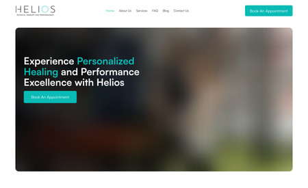 Helios: In this project I design the website