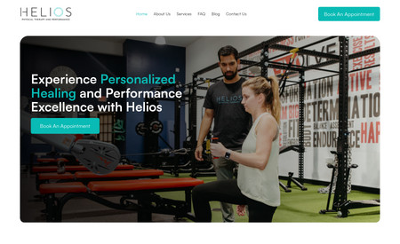Helios: In this project I design the website