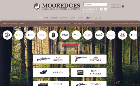 Mooredges Airguns & Country Clothing: Another client who has recently seen the benefit of taking their business online. Since Covid-19 they have done more and more business online due to their new website.