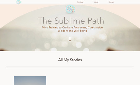 The Sublime Path: Redesign website for a young blogger 