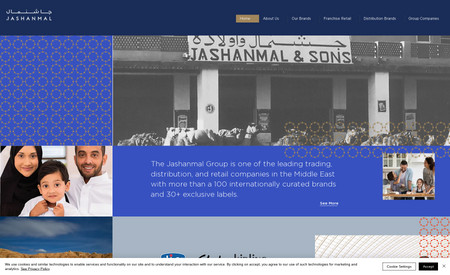 Jashanmal: Employing the dynamic tools of Wix Studio, Shariwaa embarked on a website design venture tailored for the esteemed Jashanmal Group. This endeavor epitomizes Shariwaa's commitment to harnessing cutting-edge web technologies, delivering unparalleled digital solutions. Seamlessly blending innovative design concepts with functional prowess, the website offers an immersive platform that harmonizes flawlessly with the Jashanmal Group's corporate identity and strategic vision. Shariwaa's proficiency ensures the website not only adheres to contemporary web standards but also amplifies the Jashanmal Group's online presence with sophistication and finesse.