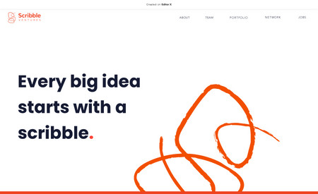 scribble.vc: branding and web design for a venture Capital firm