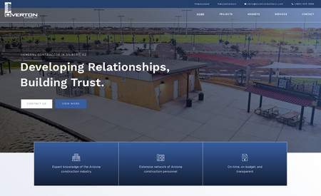 Overton Builders, LLC: Commercial Construction Website