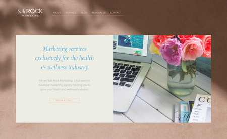 Salt Rock Marketing: The client provided the mock-up and we built the website on Classic Editor to spec