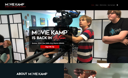 Movie Kamp: MasterBrand Code // New Brand: name, logo, copywriting, website design and build.