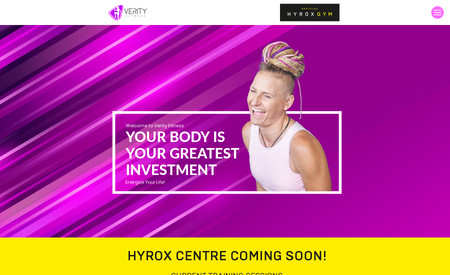 Verity Fitness: Verity is a personal trainer and wanted more awareness within the local community, She is so pleased with her website and she is fully booked now, 