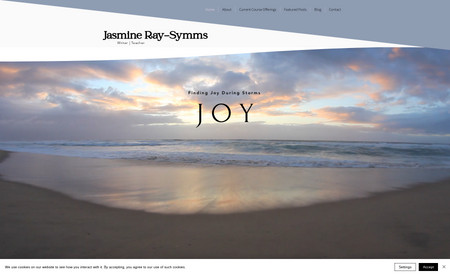 Jasmine Ray-Symms: Created the look and feel of the site with the client.