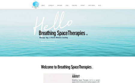 Breathing Space Therapies: what we did:  

✓ comprehensive consultation to understand business and target audience  

✓custom design tailored to brand and style  

✓user-friendly navigation for easy access to information  

✓developed the website's functionality, including forms, and interactive elements  

✓ included Terms of Service and Privacy Policy 

✓mobile optimization for seamless browsing  

✓ search engine optimization for improved visibility and ranking  

✓domain connection  

✓ launched website and tested functionality across devices; making adjustments as needed