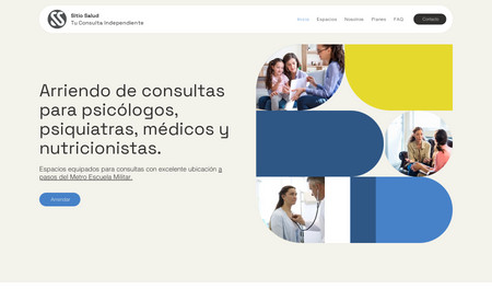 Sitio Salud: Arriendo de consultas para terapeutas y profesionales de la salud
