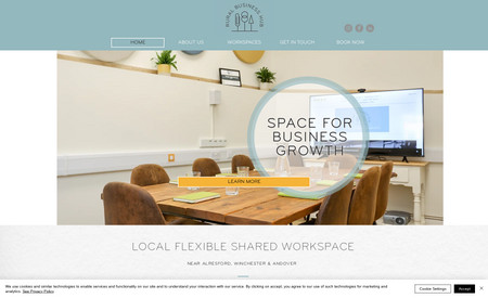 Rural Business Hub: New website and booking system. The clients already had an existing brand style that they loved. I worked with their brand to create a website that showcased their co-working spaces.