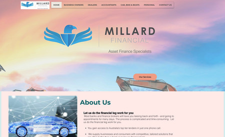 Millard Financial: Website design
SEO
Copywriting
​Unique selling proposition
Google MyBusiness
Google analytics / Google Search Console