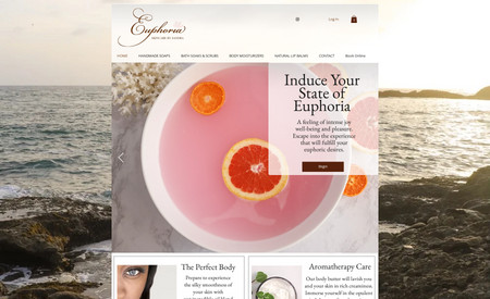 Euphoria Skincare : Designed and developed website for eCommerce owner to take over and implement new products and content.